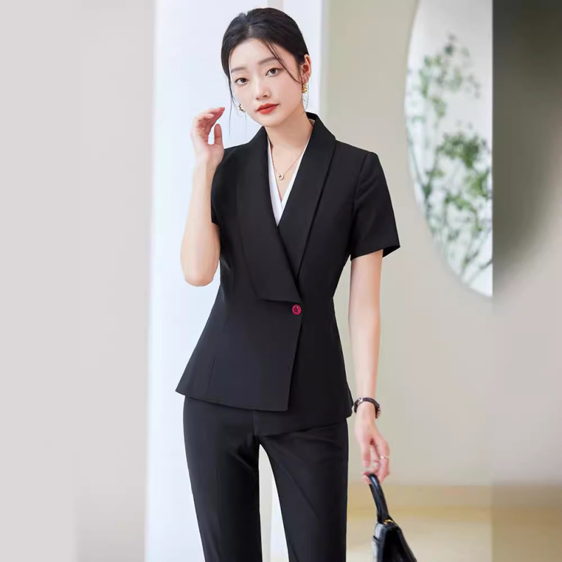 Dress Pant Flat Front - 2025 Yaz Yeni Kısa Kollu Takım