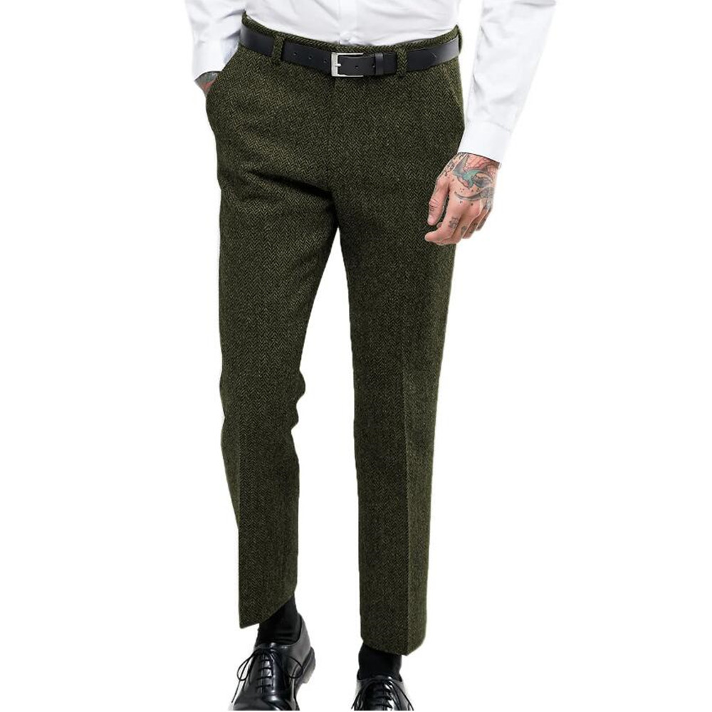 Dress Pant Flat Front - Erkek iş resmi kıyafet pantolon Slim