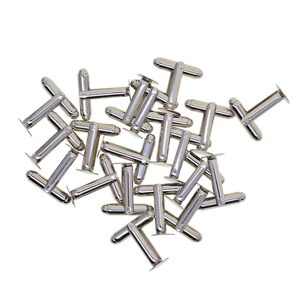 Cufflinks Silver Set - 20 Adet Gümüş Kaplama Kol Düğmesi