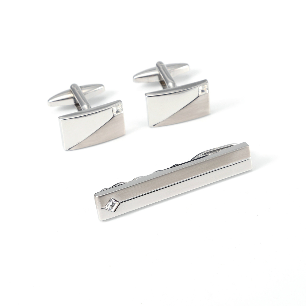 Basit Geometrik Elmas Çivili K - Cufflinks Silver Set incelemesi ve fiyatı