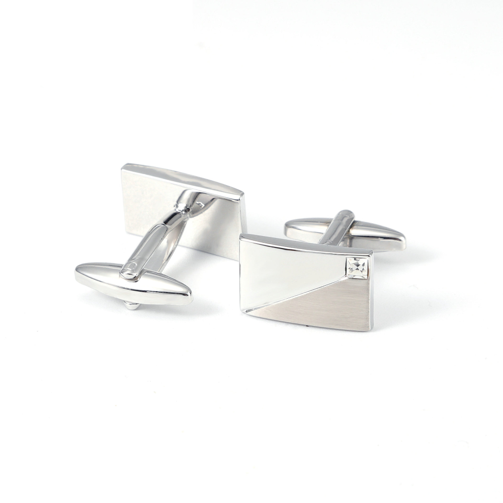 Basit Geometrik Elmas Çivili K - Cufflinks Silver Set incelemesi ve fiyatı
