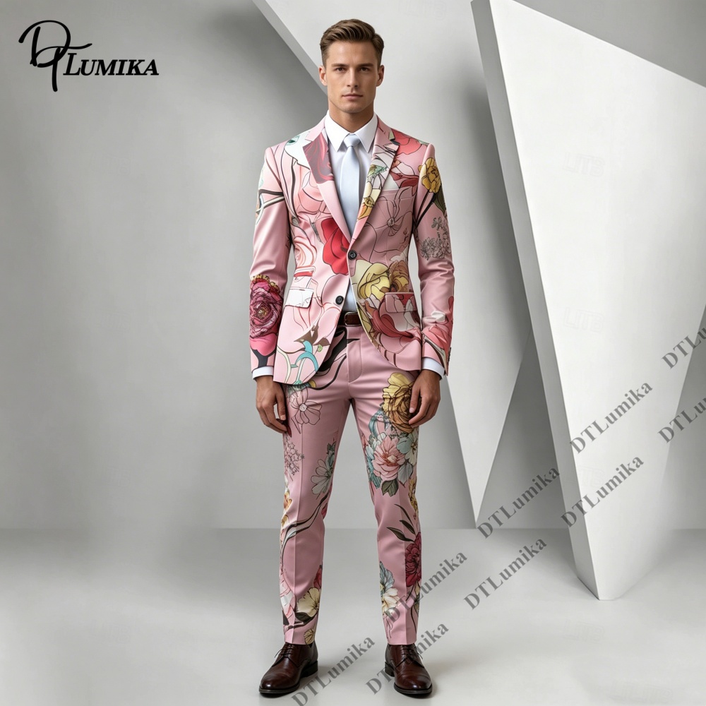 DTLumika Pembe Taban Çiçek Bas - Men Formal Wear Photoshoot incelemesi ve fiyatı
