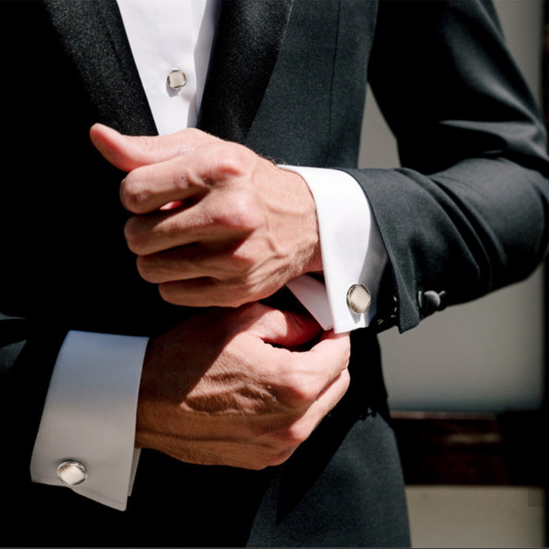 Yeni antik gümüş renk kol düğm - Cufflinks Silver Set incelemesi ve fiyatı