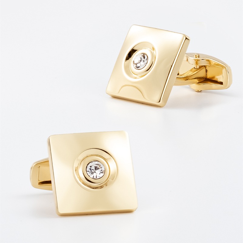 Hafif Lüks Altın Gümüş Kare Zi - Cufflinks Silver Set incelemesi ve fiyatı