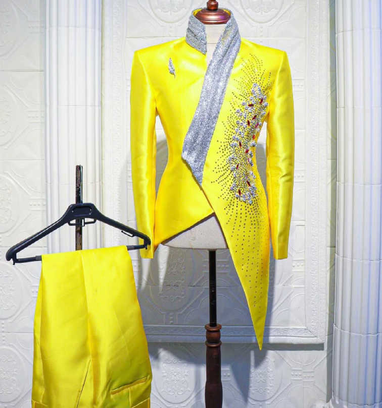Moda Sarı Düğün Smokin Benzers - Unique Men'S Formal Wear incelemesi ve fiyatı