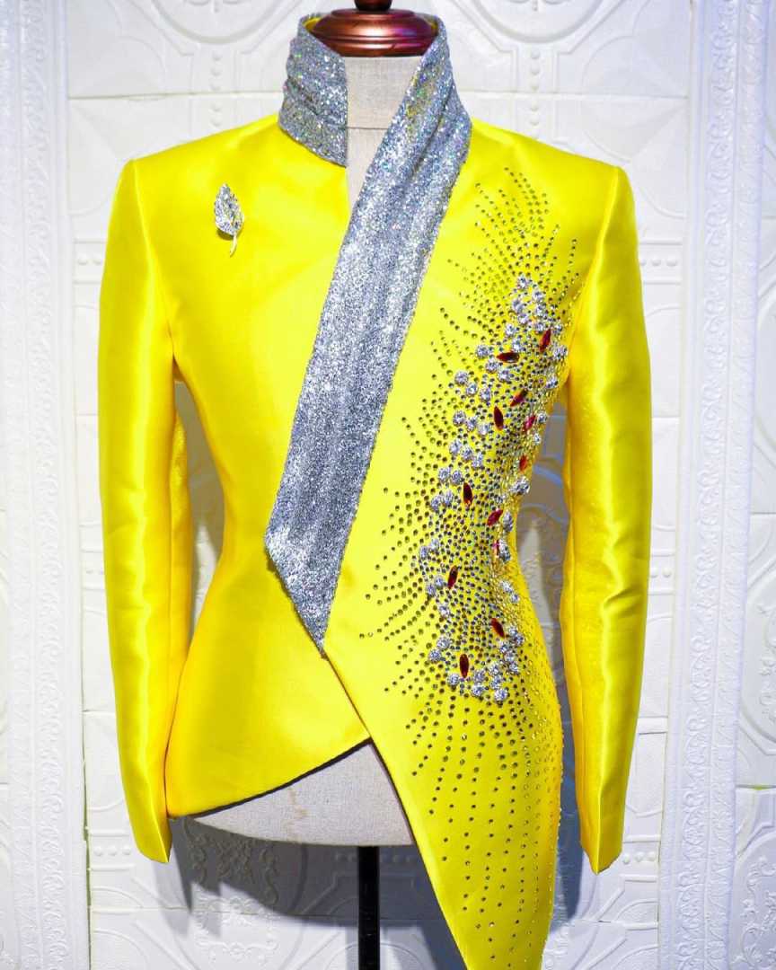 Moda Sarı Düğün Smokin Benzers - Unique Men'S Formal Wear incelemesi ve fiyatı