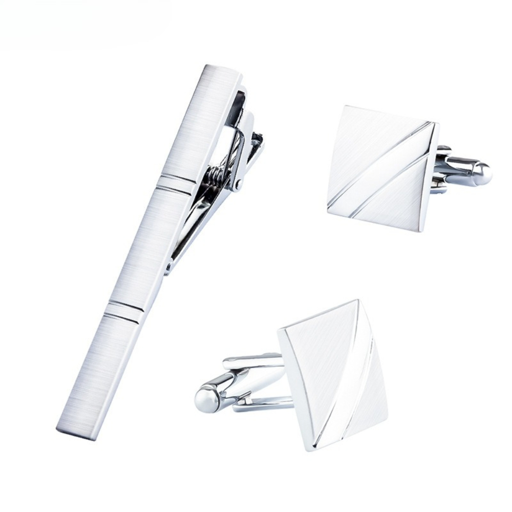 Bir Set Erkekler Yeni Gümüş Ka - Cufflinks Silver Set incelemesi ve fiyatı