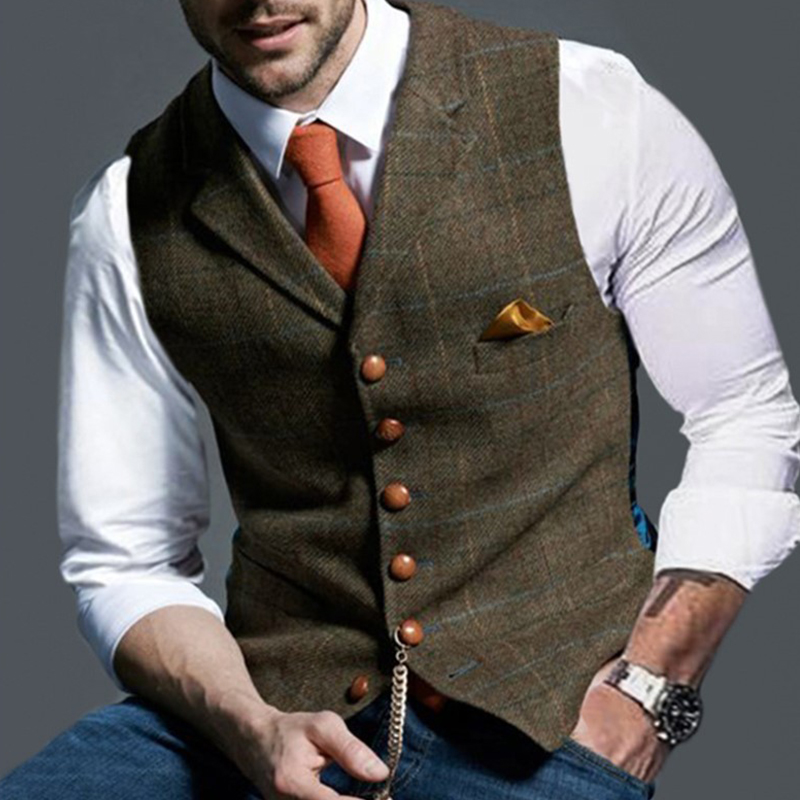 Moda erkek Yelekler Yaka Tüvit - Men Formal Wear Vest incelemesi ve fiyatı