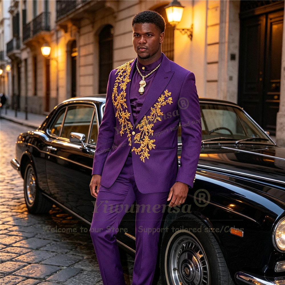 Benzersiz Tasarım Mor Erkek Ta - Unique Men'S Formal Wear incelemesi ve fiyatı