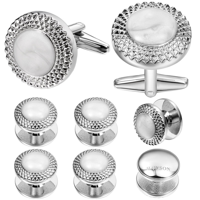 HAWSON Gümüş Kaplama Opal Kabu - Cufflinks Silver Set incelemesi ve fiyatı