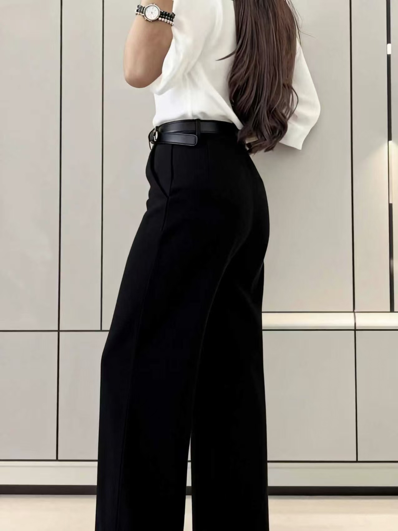 Yüksek Bel Önü Pileli Palazzo  - Dress Pant Flat Front incelemesi ve fiyatı