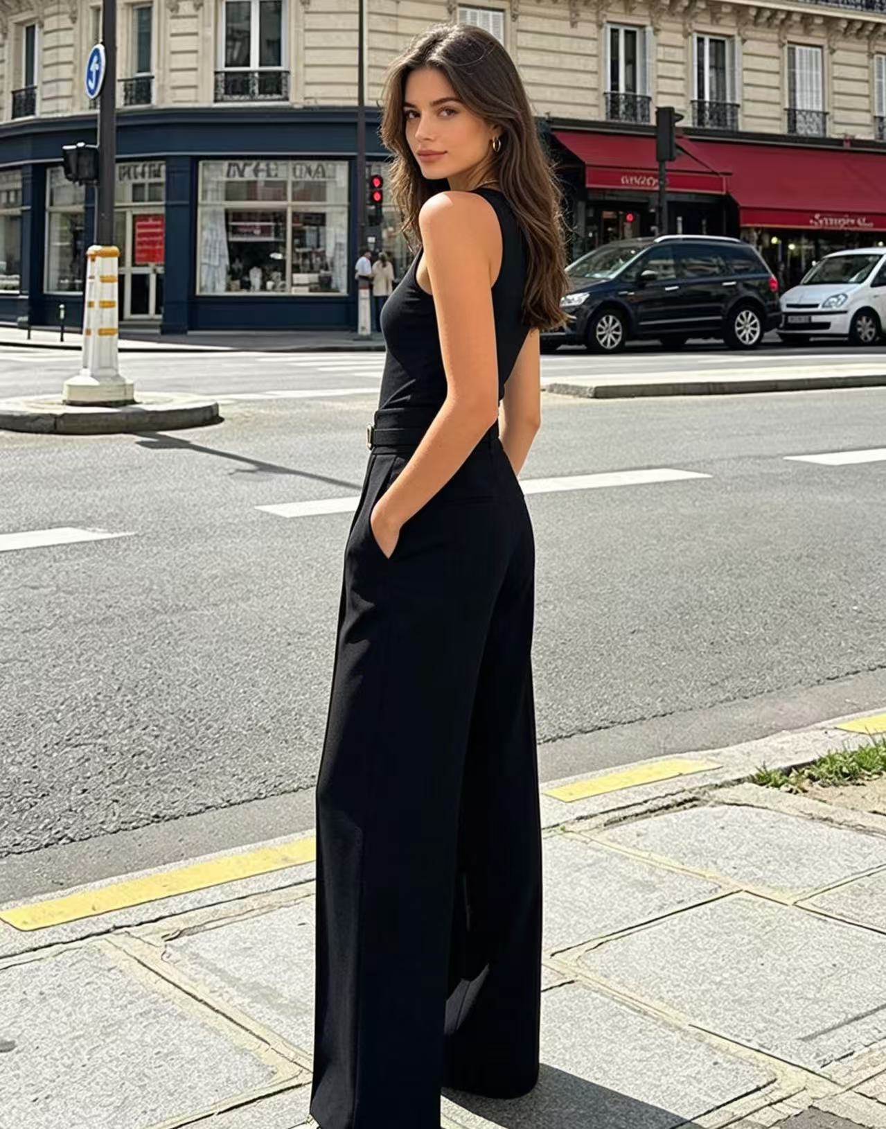 Yüksek Bel Geniş Paça Takım Pa - Dress Pant Flat Front incelemesi ve fiyatı