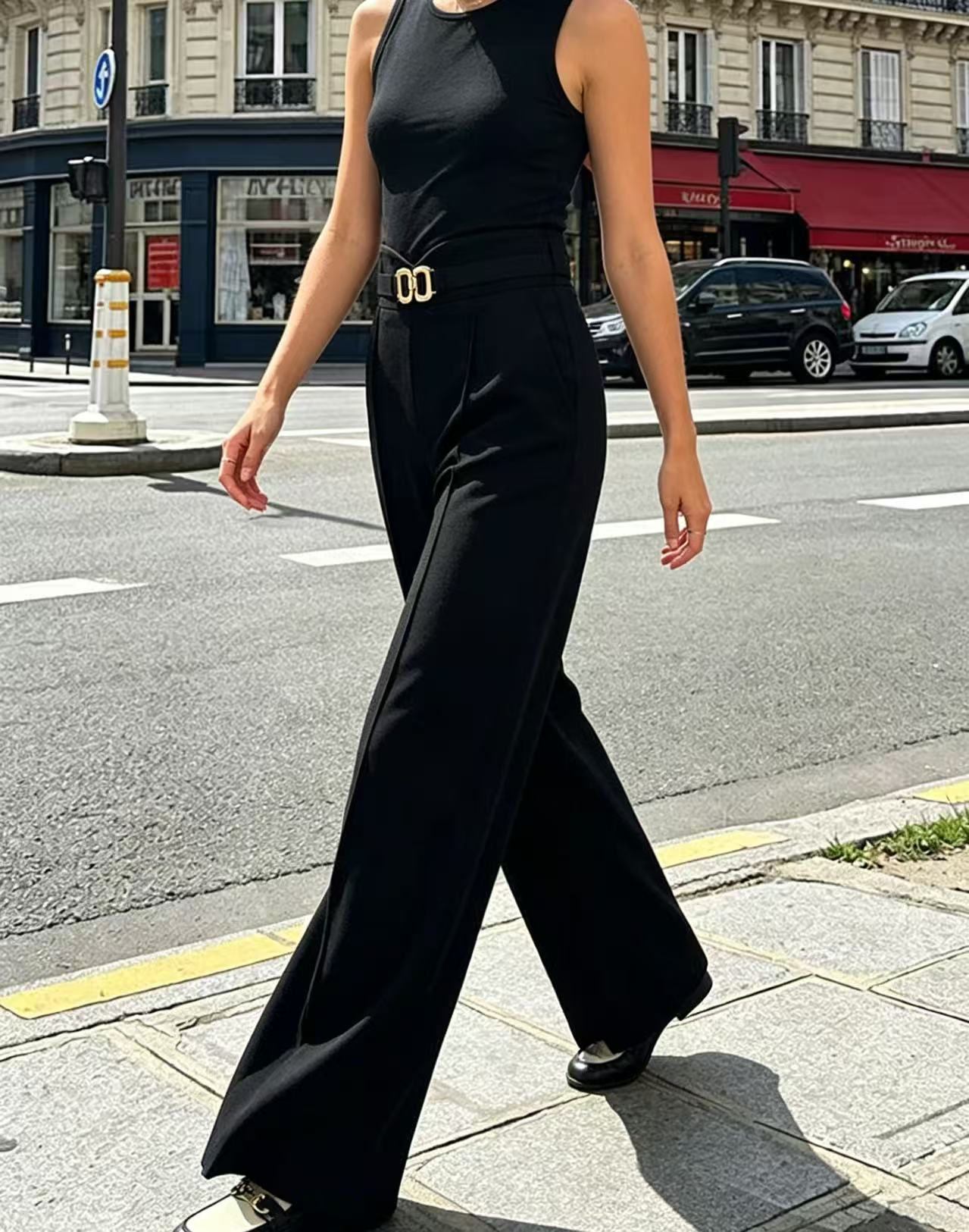 Yüksek Bel Geniş Paça Takım Pa - Dress Pant Flat Front incelemesi ve fiyatı